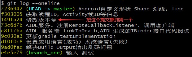 git rebase调整commit提交的顺序