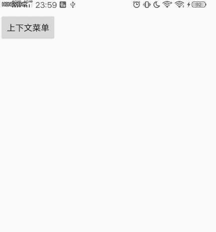 ContextMenu：上下文菜单