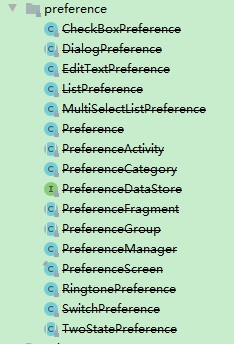 PreferenceFragmentCompat 设置界面