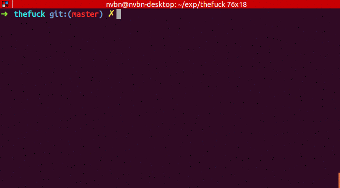 命令纠错工具：thefuck​